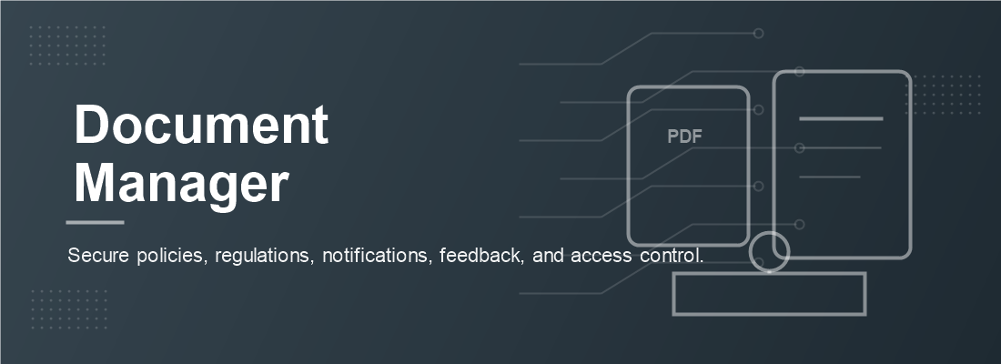 Securely publish policies, regulations, notifications, and circulars with audience-based access, login-only viewing, email alerts, and private feedback.